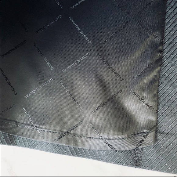 Costume National Chevron Texture Black Pencil Skirt Size Medium - Picture 6 of 7